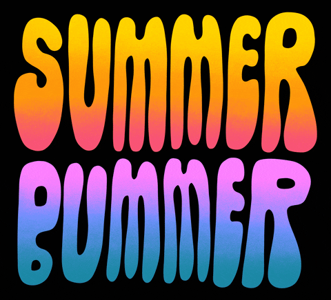 Summer August Summer Bummer Psychedelic Art GIF