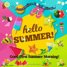 Summer Season Good Morning Summer Gif GIF