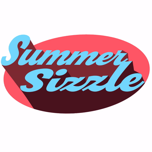 Summer Sizzle Logo in Blue