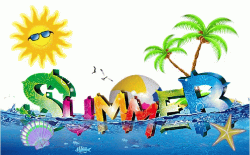 Summer Time Art Work Sticker GIF