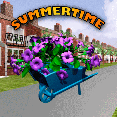 Summer Time Flower Wheel GIF