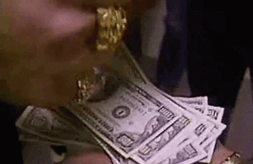 Summing Up 100 Dollars Big Money GIF