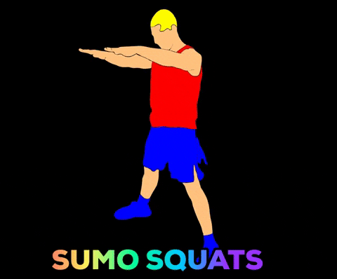 Sumo Squats Animation GIF