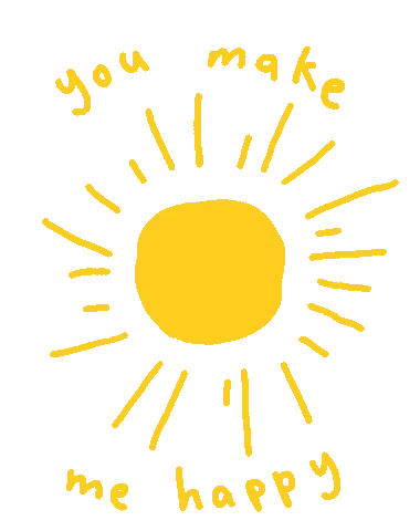 Sun Drawing Saying You Make Me Happy