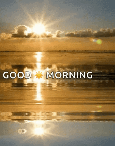 Sun Over Ocean Good Morning