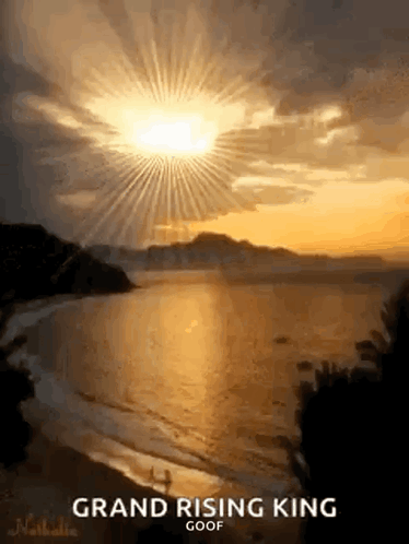 Sun Shining Brightly Over Water GIF