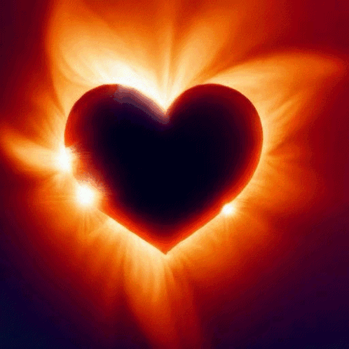 Sun Shining Through Heart Shaped Hole