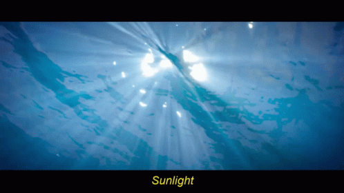 Sun Shining Through Water