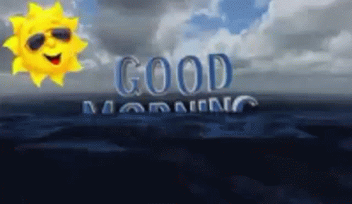 Sun Wearing Sunglasses Saying Good Morning