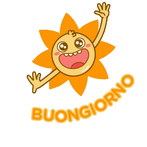 Sun With Buongiorno Text