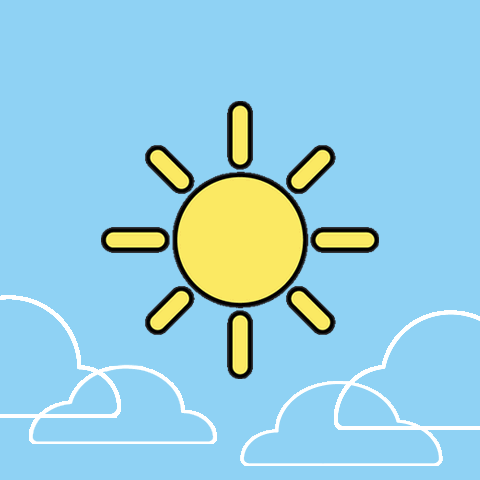 Sun With Clouds In Sky GIF