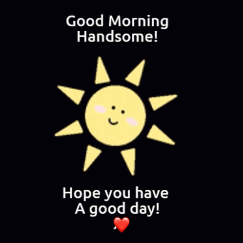 Sun With Face Saying Good Morning GIF
