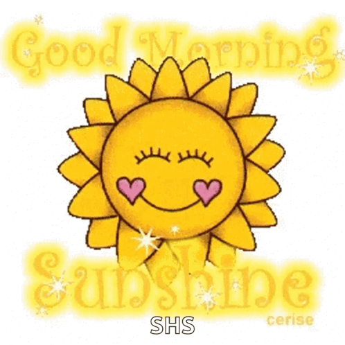 Sun with Hearts and Good Morning Sunshine