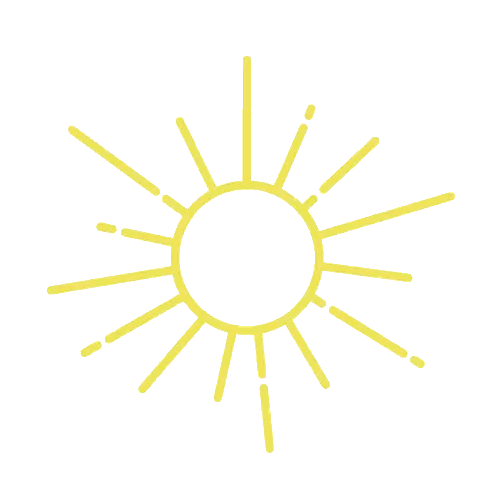 Sun with Rays Drawing