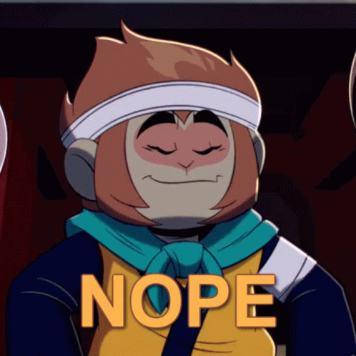 Sun Wukong Cartoon Nope GIF