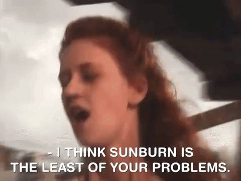 Sunburn Injection Beach Problems GIF