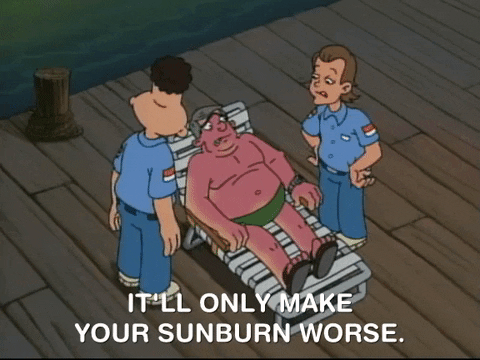 Sunburn Patient Nicksplat GIF