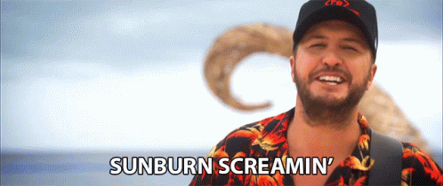 Sunburn Screaming Beach Life GIF