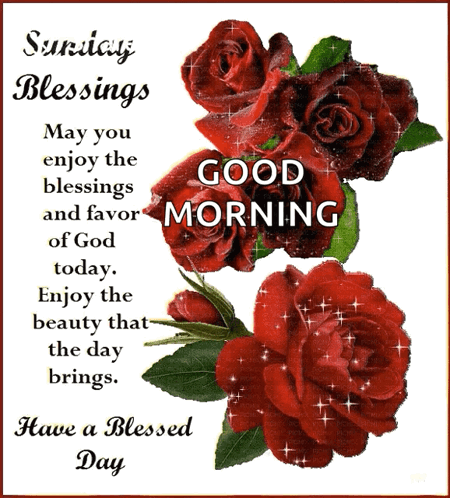 Sunday Blessings Enjoy God's Favor