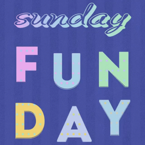 Sunday Funday Blue Violet GIF