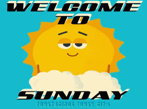Sunday Funday Shy Sun GIF