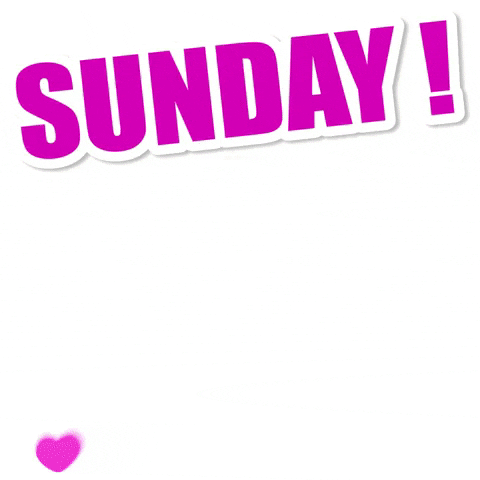 Sunday Happy Line Sticker GIF