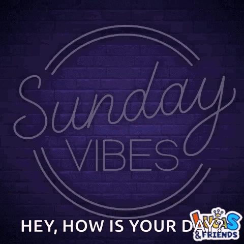 Sunday Vibes Neon Sign