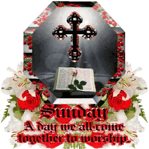 Sunday Worship Day Display