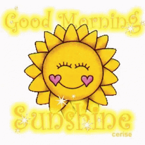Sunflower Sunshine Animated Good Morning Monday GIF
