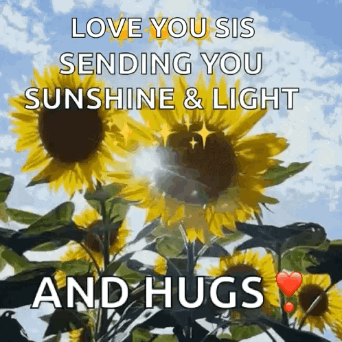 Sunflowers With Love You Sis