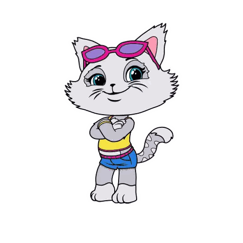 Sunglasses Cat With Approved Stamp