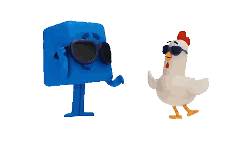 Sunglasses Chicken Giving Thumbs Up