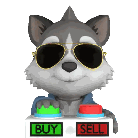 Sunglasses Husky with Buy and Sell Button