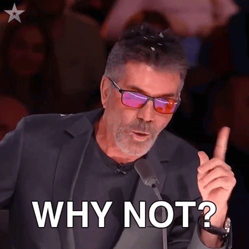 Sunglasses Man Saying Why Not Into Microphone GIF
