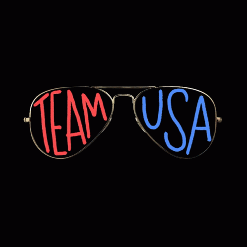 Sunglasses Saying Team USA GIF