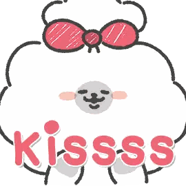 Sunglasses Sheep With Kiss