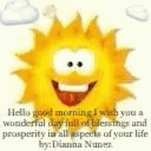 Sunny Waving Hello Monday Morning GIF
