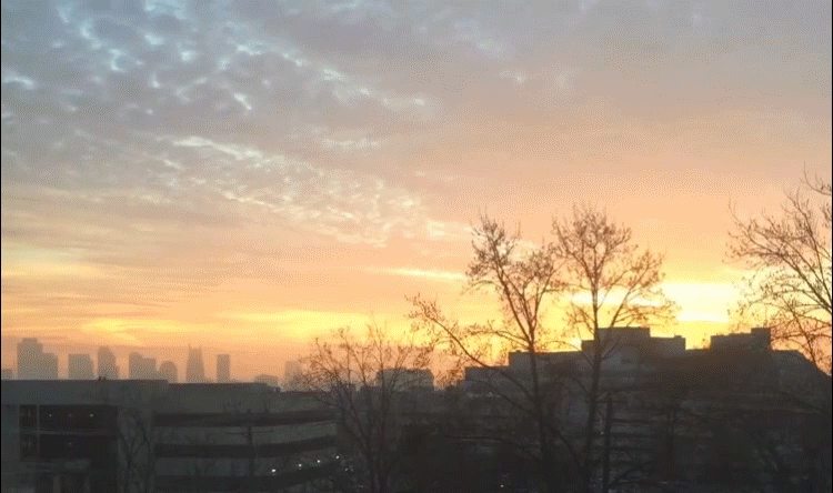 Sunrise Above City GIF