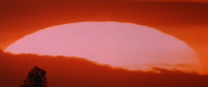 Sunrise Godzilla GIF