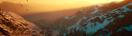 Sunrise Snowfall Mountain GIF