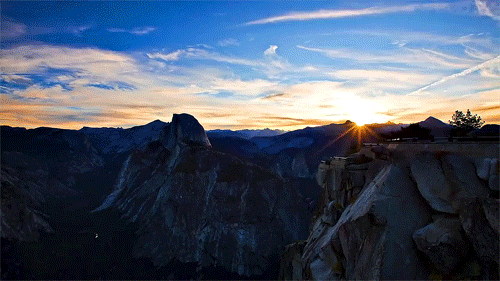 Sunrise Yosemite National Park GIF