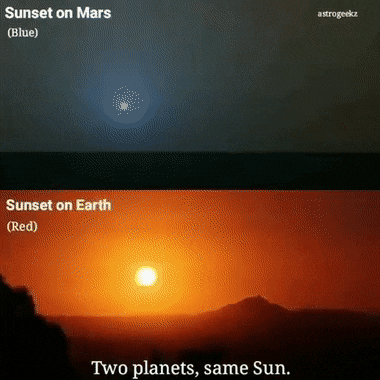 Sunset Earth Mars GIF