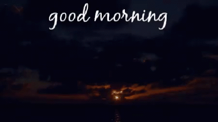 Sunset Good Morning GIF