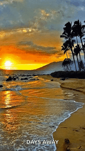 Sunset on Beach Days Away
