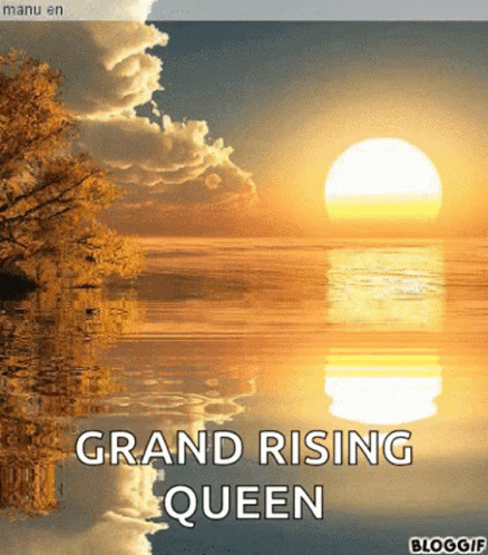 Sunset Over Lake In Mountains Grand Rising GIF