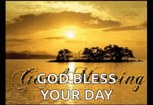 Sunset Over Water Good Blessing Your Day GIF