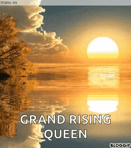 Sunset Over Water Grand Rising Queen GIF
