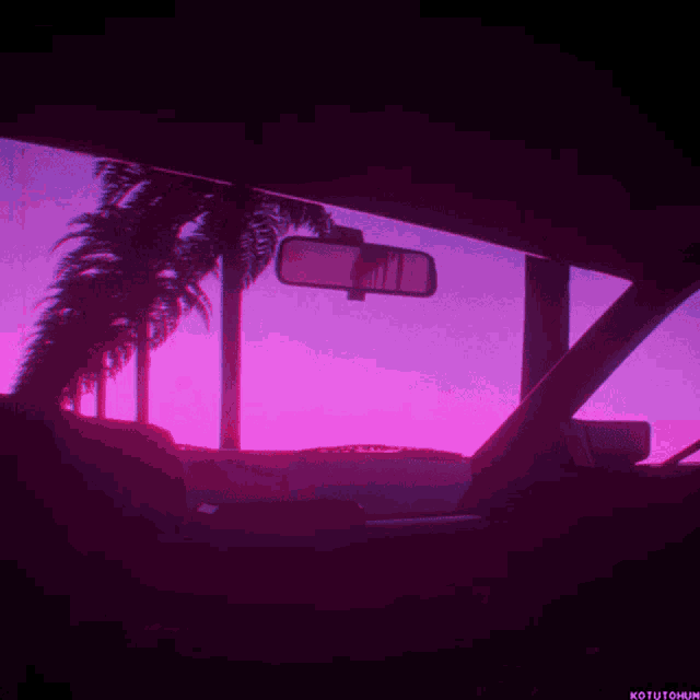 Sunset Palm Aesthetic Gif GIF