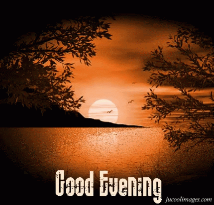 Sunset Saying Good Evening