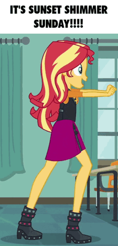 Sunset Shimmer Dancing